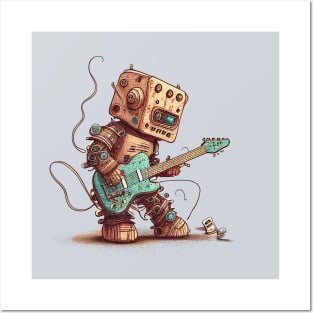 Guitar Robot Posters and Art